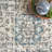 Ethelinde Power Loom Performance Oriental Medallion Cream Rug-697598387