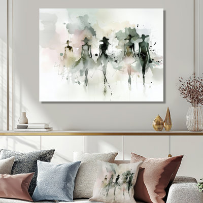 «Fashion Silhouette Women In Broadway I - Fashion Woman», reproduction d'art murale