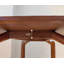 Table de salle à manger en bois manufacturé ovale brun rougeâtre-108205858