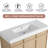 48'' Single Bathroom Vanity with Resin Top