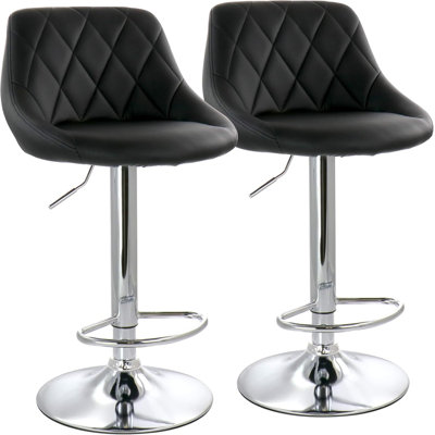 Levane Swivel Upholstered Adjustable Height Counter Stool with Metal Frame 2 Pieces