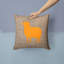 Coussin décoratif intérieur/extérieur ovin en toile jute-183152453-183152452