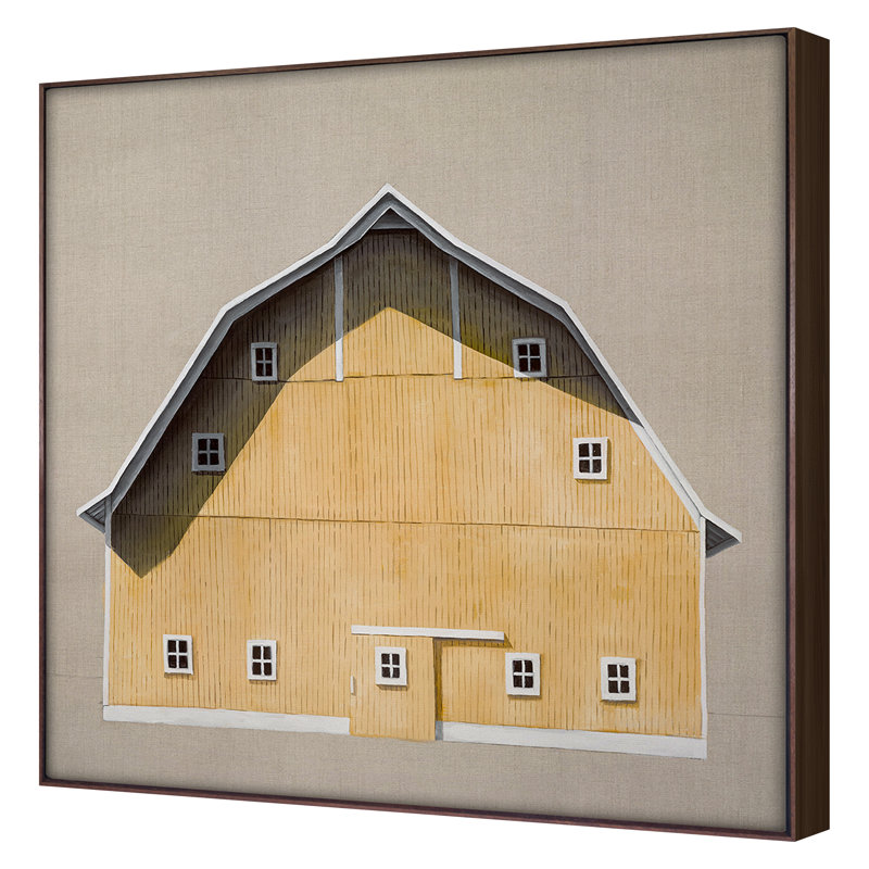 Barn Study 1 Print by Altamura, Stefano, Walnut Framed, 36" H x 36" W