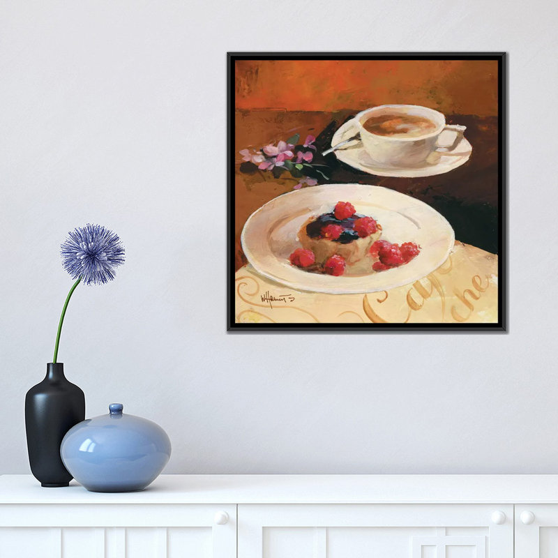 «Cafe Grande IV» par Wrarap Canvas - reproduction d'art sur toile tendue avec châssis, H 18 po x l 18 po x P 1,5 po