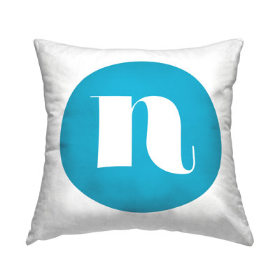 Coussin Blue Initial