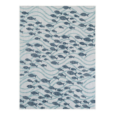 Outdoor Coastal Indoor/Outdoor Area Rug