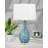 Nastrino 30 in. Blue & White Glass Table Lamp