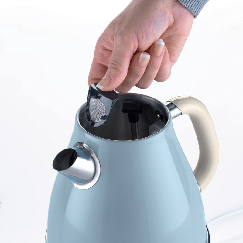 Ariete Vintage 1.7L Kettle With 2 Slice Toaster And 1.5L Glass Jug Blender Set, Blue
