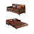 76.38"Brown Modern Eco Leather Sofa Bed-1594641436