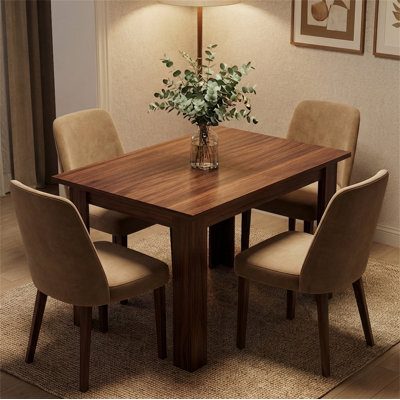 Table de salle à manger extensible en bois - Solution compacte pour les maisons modernes