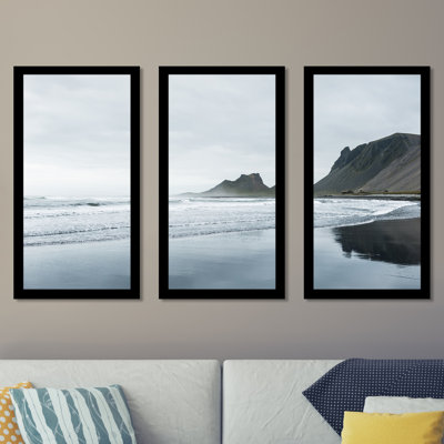 Sud de l'Islande - ensemble de 3 reproductions de photos sur acrylique