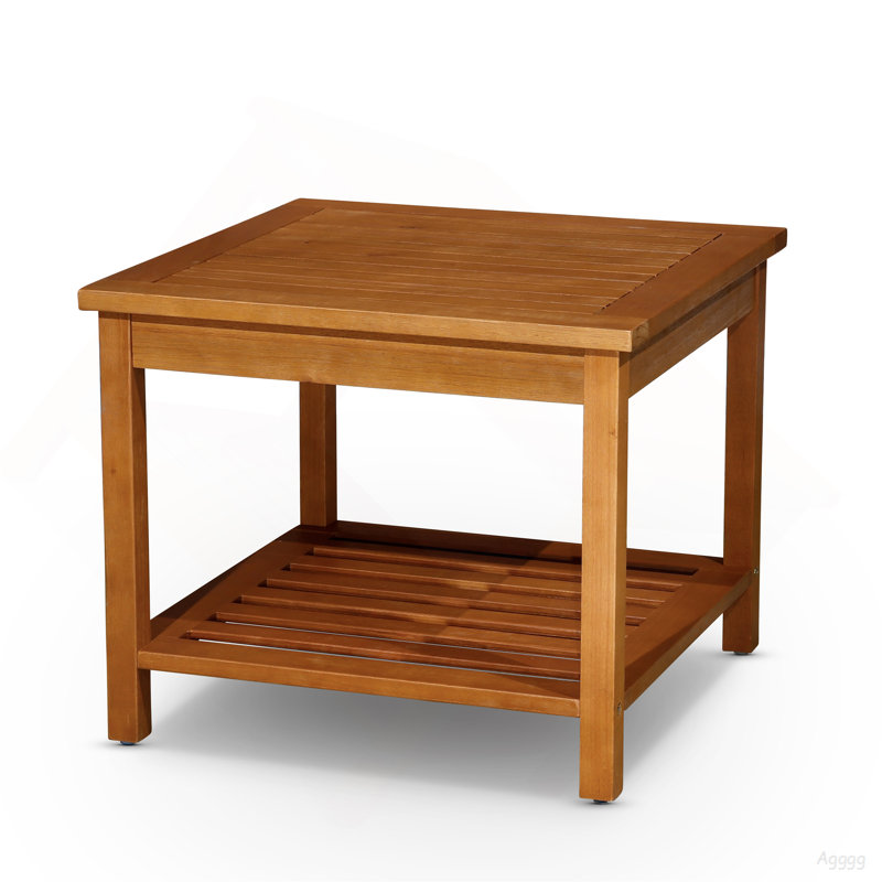 Longs Peak Eucalyptus 2-Shelf Side Table