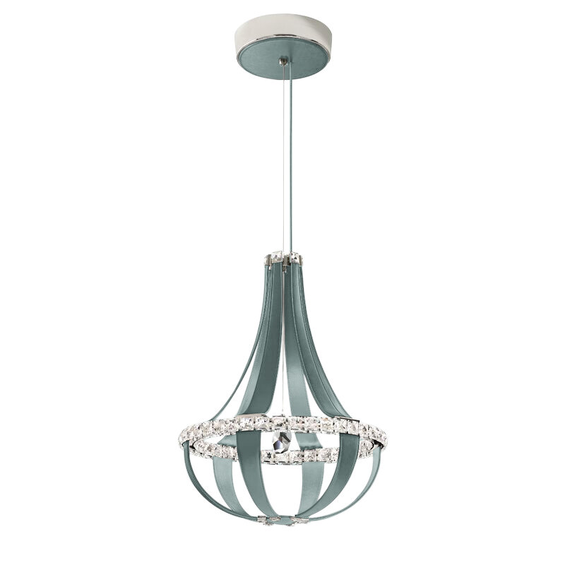 Empire 12 - Light LED Chandelier, Iceberg Leather, 3000K