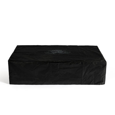 Propane Gas Fire Pit Table, 48-Inch Rectangular, 50000 Output, Smokeless & Clean, Push-Button Start, Flame Control, Lava Rocks, Cover, Convertible To Natural Table In Rectangle, Heat, Easy Operate,