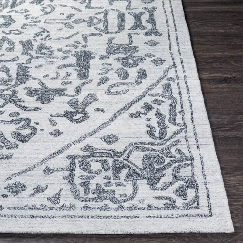 Malonne Viscose Oriental Indoor Rug, Rectangle 4' x 6'
