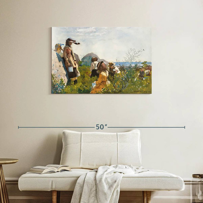 Leisha Berry Pickers, 24" H x 36" W