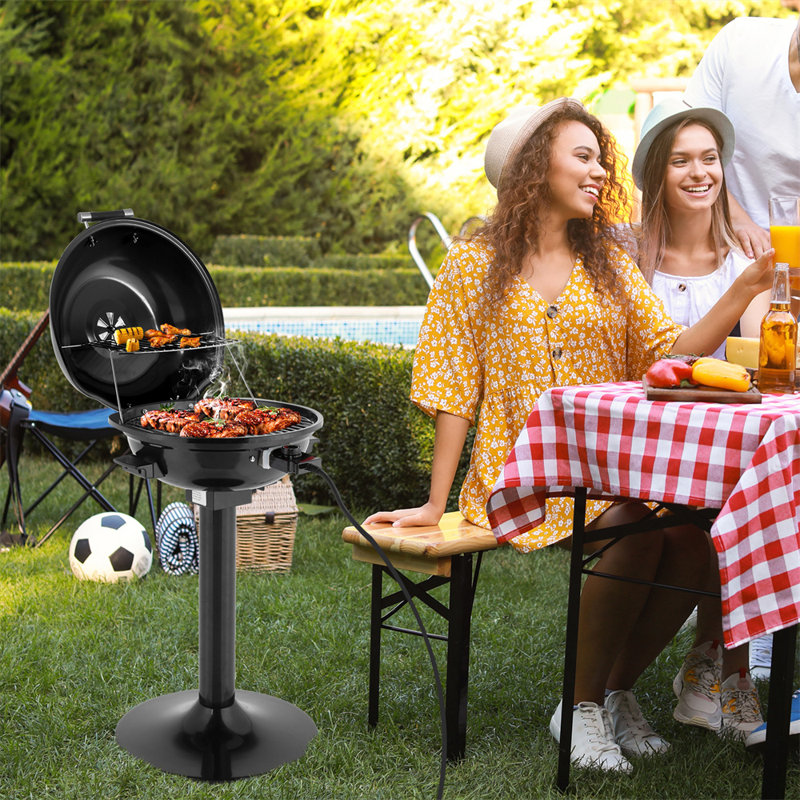 Winado 51.1cm W x 41.9cm D Portable Indoor/Outdoor Use Single Burner Electric Grill, Black