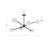 Willow 6 - Light Sputnik Modern Linear Chandelier-66310788-66310792