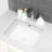 22"X15.5"  Ceramic Rectangular Undermount Bathroom Sink With Overflow