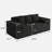 Convertible Sleeper Sofa, No Assembly, For Apartment, Living Room-332229080-314486679