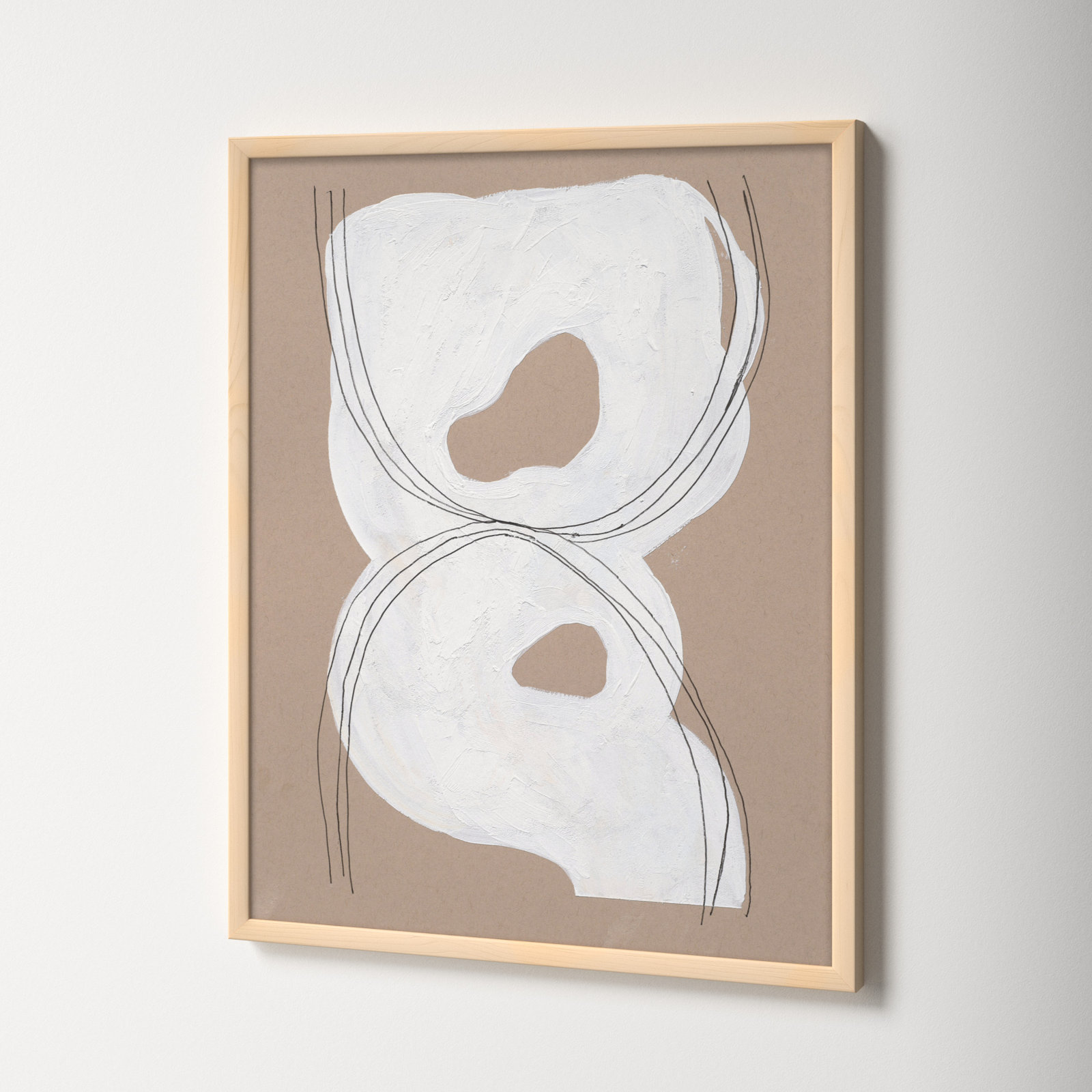 Free Form 1 by Andrea Stokes, 25" H x 20" W x 1.25" D, Brown