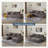 Boneless 113''Free Combination Sectional-No Assembly Required Sofa, 3 Seat Sleeper Sofa Bed Couches-532646259