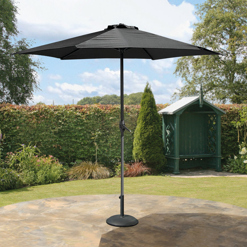 Isanti 270cm Market Parasol, Black