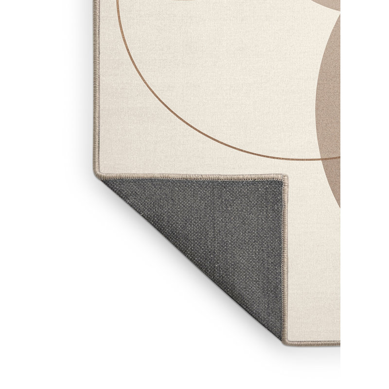 Tapis moelleux doux et moelleux beige Bleeker Venn, 8 x 12