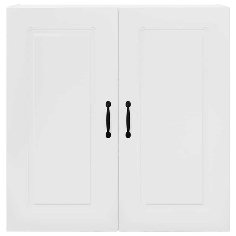 Vidaxl Kitchen Wall Cabinet Sonoma Oak 60 X 31 X 80 Cm Engineered Wood, 80cm H x 80cm W x 31cm D, High Gloss White