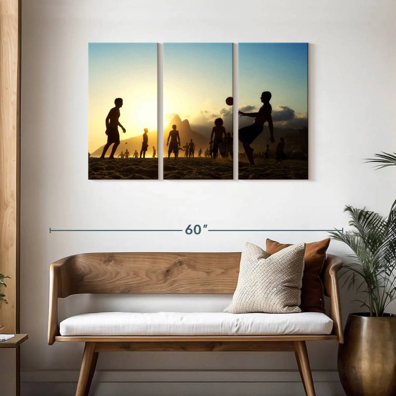 Sireci Sunset Fun Soccer, 28" H x 45" W
