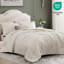 Ensemble d'édredon pour lit double 7 pièces MaiRêve Beige, Crinkle-125767464-125767470