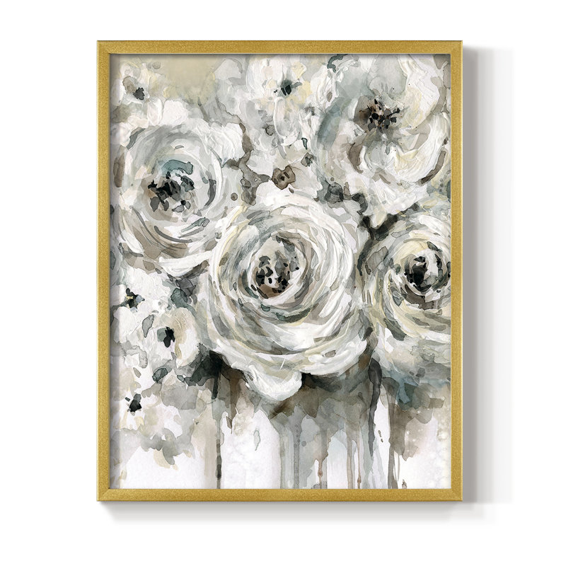 «Soft Fragrance II», reproduction encadrée - bois massif, H 30 po x l 24 po, Doré