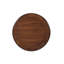 Table de bout ronde en bois rétro, table d'appoint avec base en X pour salle à manger ou salon en famille. Noyer-124443261