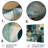 Vivid Emeral And Gold Contours Circles IV - Abstract Shapes Metal Wall Art-737407017