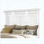 Ensemble de chambre à coucher avec lit très grand 5 pièces Vintage White-130205117-130205120