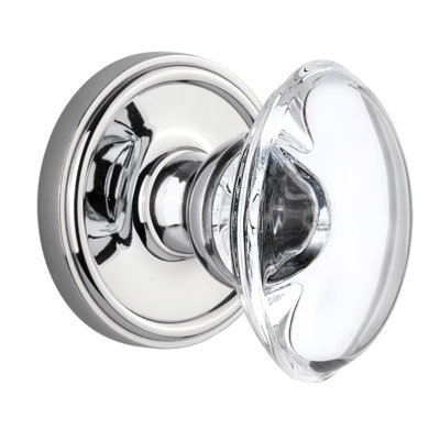 Grandeur Georgetown Rosette Single Dummy with Provence Crystal Door Knob