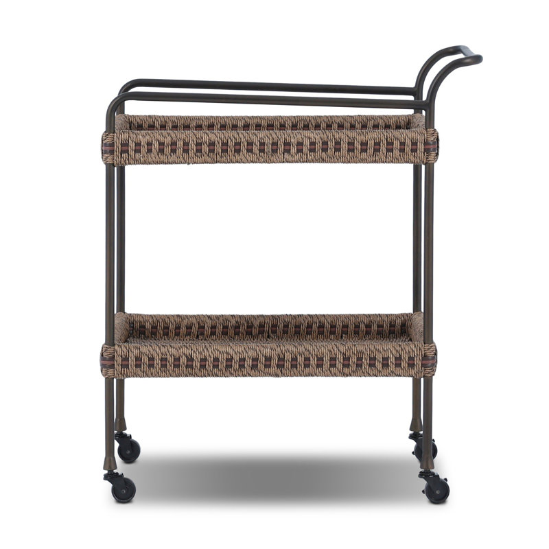 Landi Metal Bar Cart with Wheels