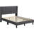 Multi-sized Upholstered Bed Frame with Channel Tufted Headboard-98387772-97872334