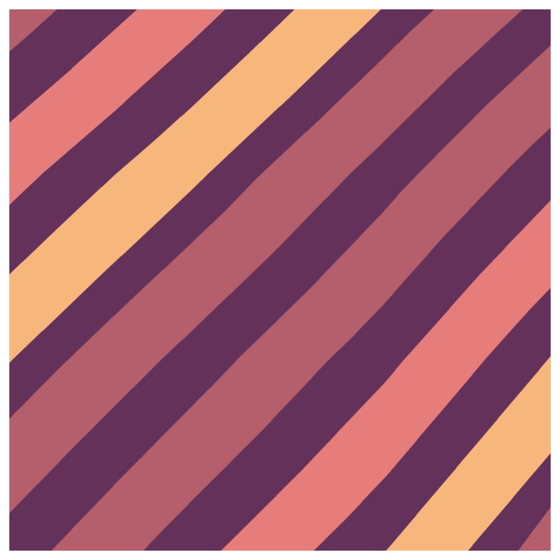 Diagonal Striped Pattern Double Sided Throw Pillows, 20 x 20 inches