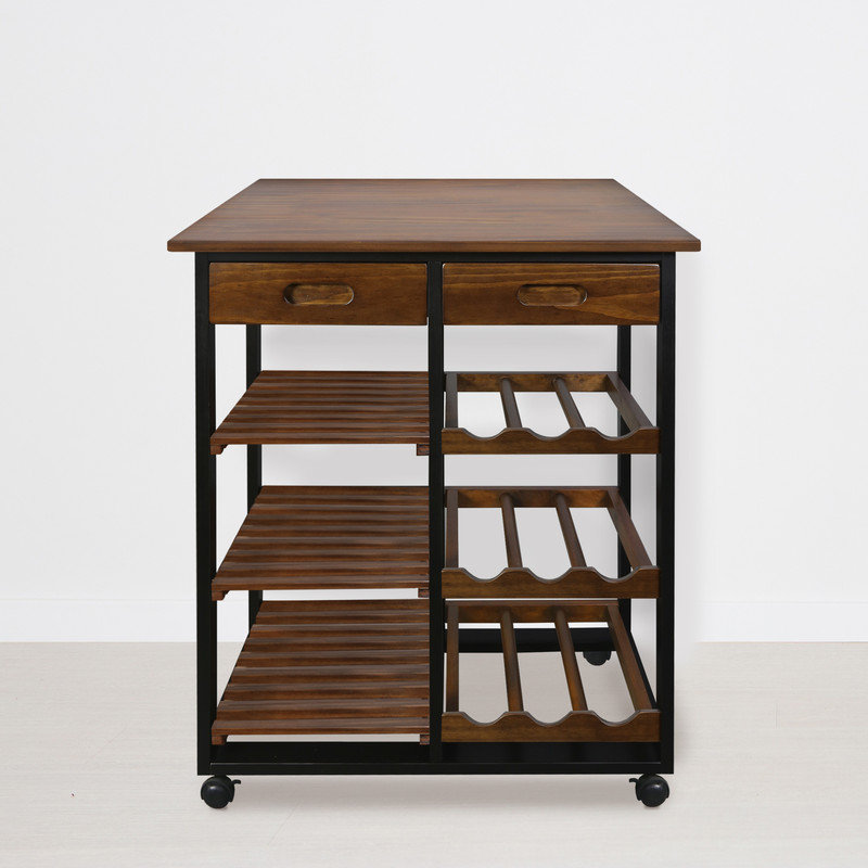 Solid Wood Kitchen Cart