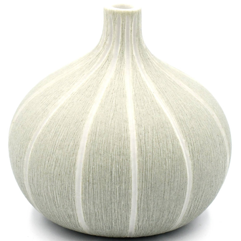 Vase de table Baldvina, H 3,4 po x l 3,2 po x P 3,2 po, Gris