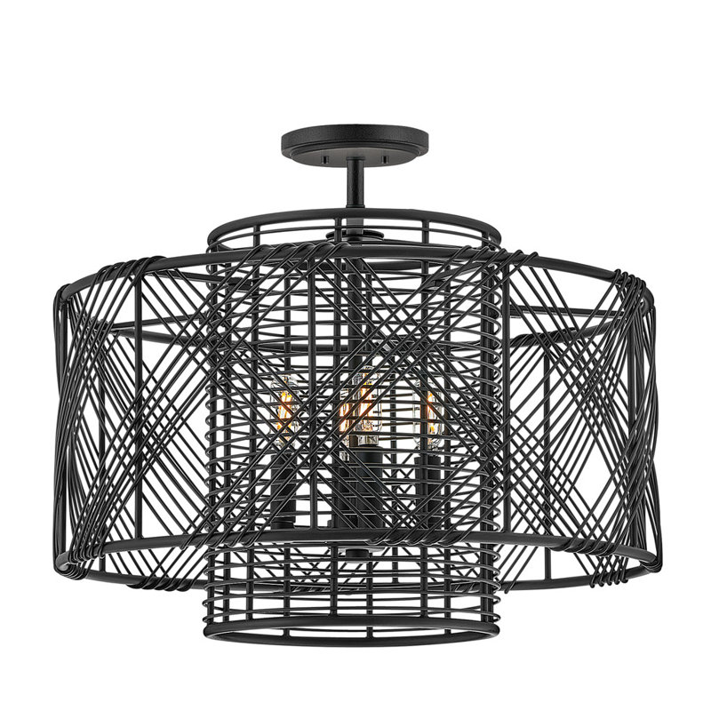 Brooke 4-Light Chandelier, Black