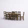 Tiernagh Rectangular Solid Wood Dining Set Distressed Finish