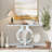 Trustin 43.11" Mirrored Console Table Sofa Table for Entrance Living Room-1806972085