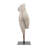26" Torso Sculpture - Contemporary Abstract Decorative Home Art Display on Stand - Gray Polyresin Decor Statue for Home or Office