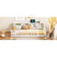 Lit simple en bois de taille TG avec armoires de rangement et ports USB, blanc-2098914984