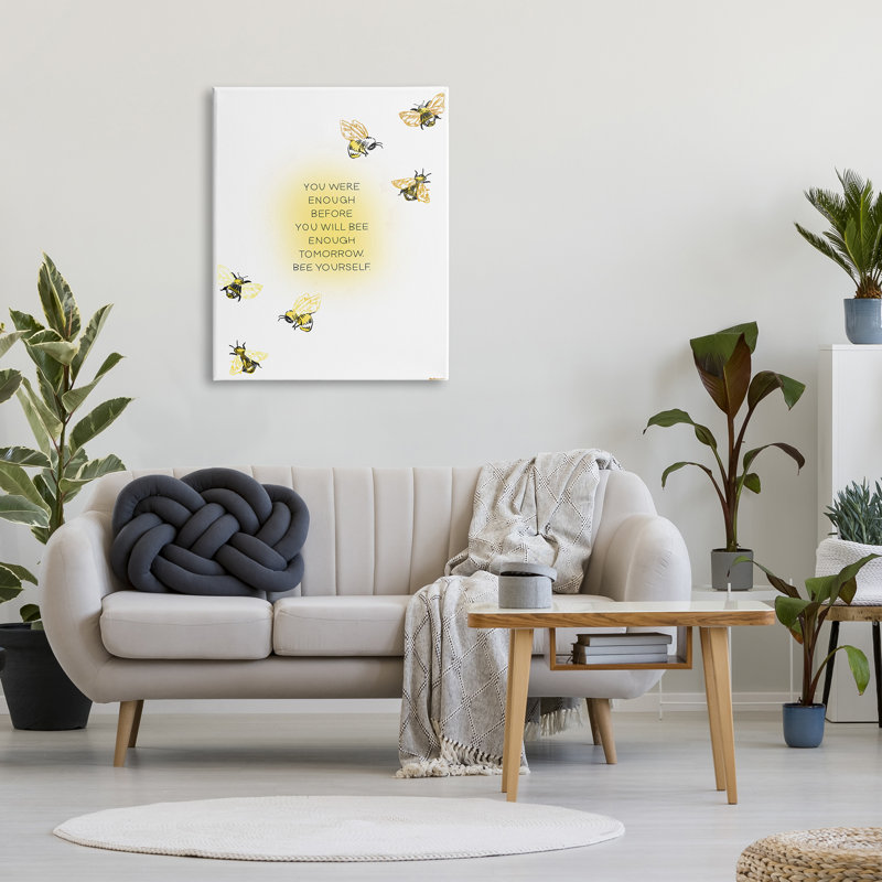 «Bee Yourself» par Amelia Noyes, H 40 po x l 30 po x P 1,5 po