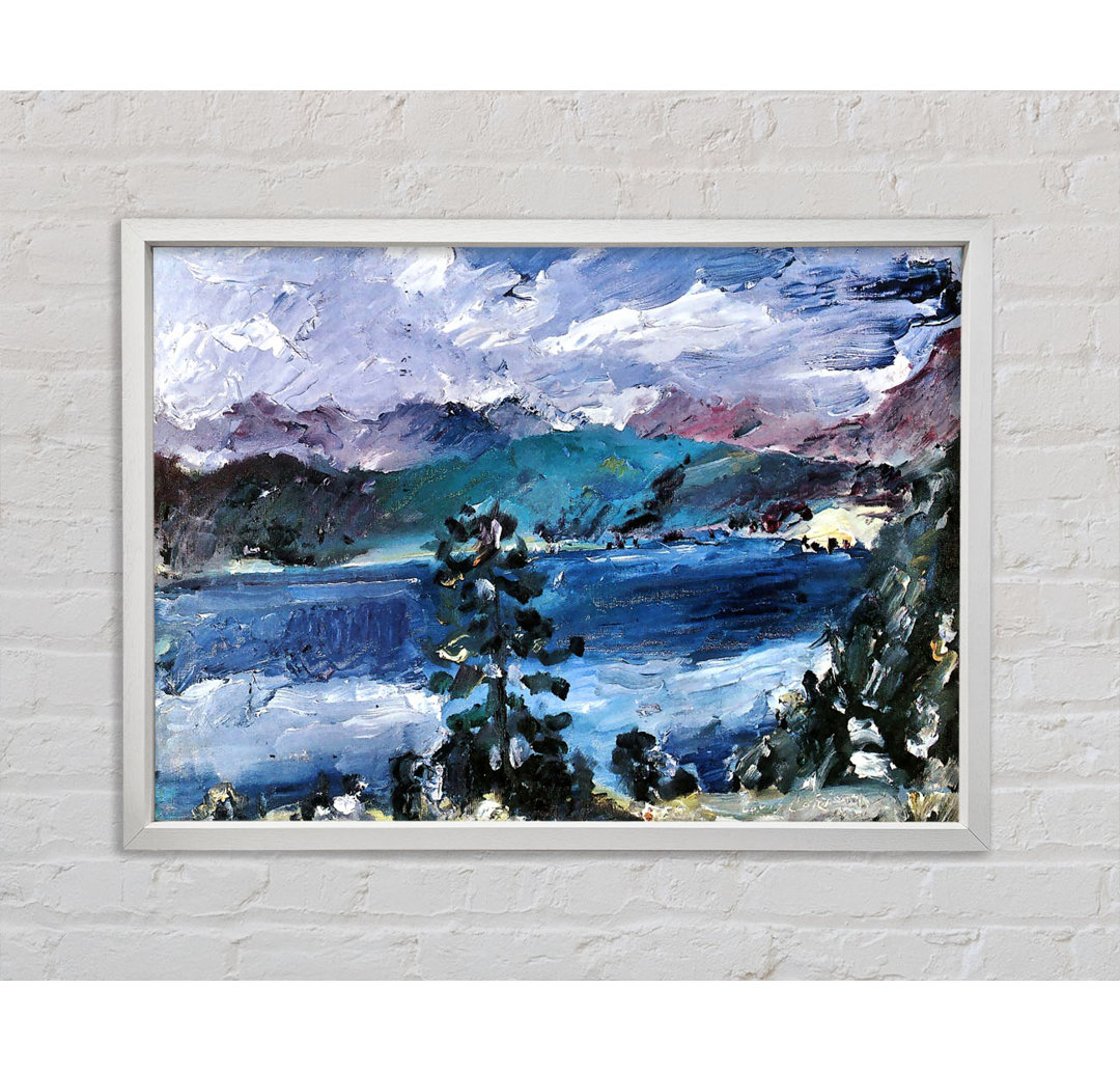 Walchensee mit Lärche von Lovis Corinth - Einzelbildrahmen Kunstdrucke auf Leinwand