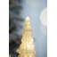 Glass Cone Tree With Light - Set of 3 - 3.5" x 3.5" x 8.3" - Cream