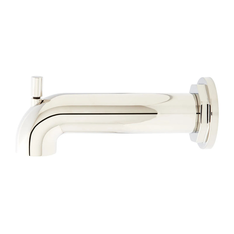 Signature Hardware Greyfield Tub Spout with Diverter, Polished Nickel